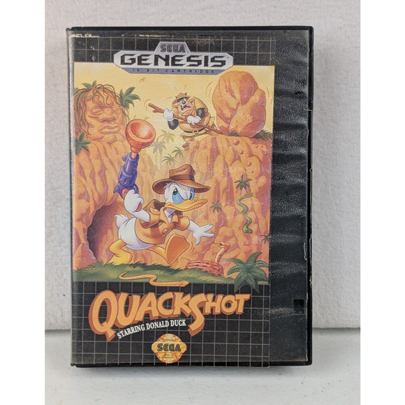 QuackShot Starring Donald Duck (Sega Genesis 1991) CIB w/Manual Authentic Tested